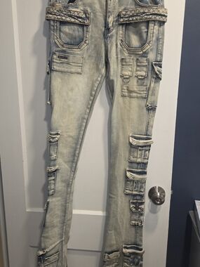 GUAPI Stacked Jeans, Size 30, NWT & Slight FLAW! See Photos!